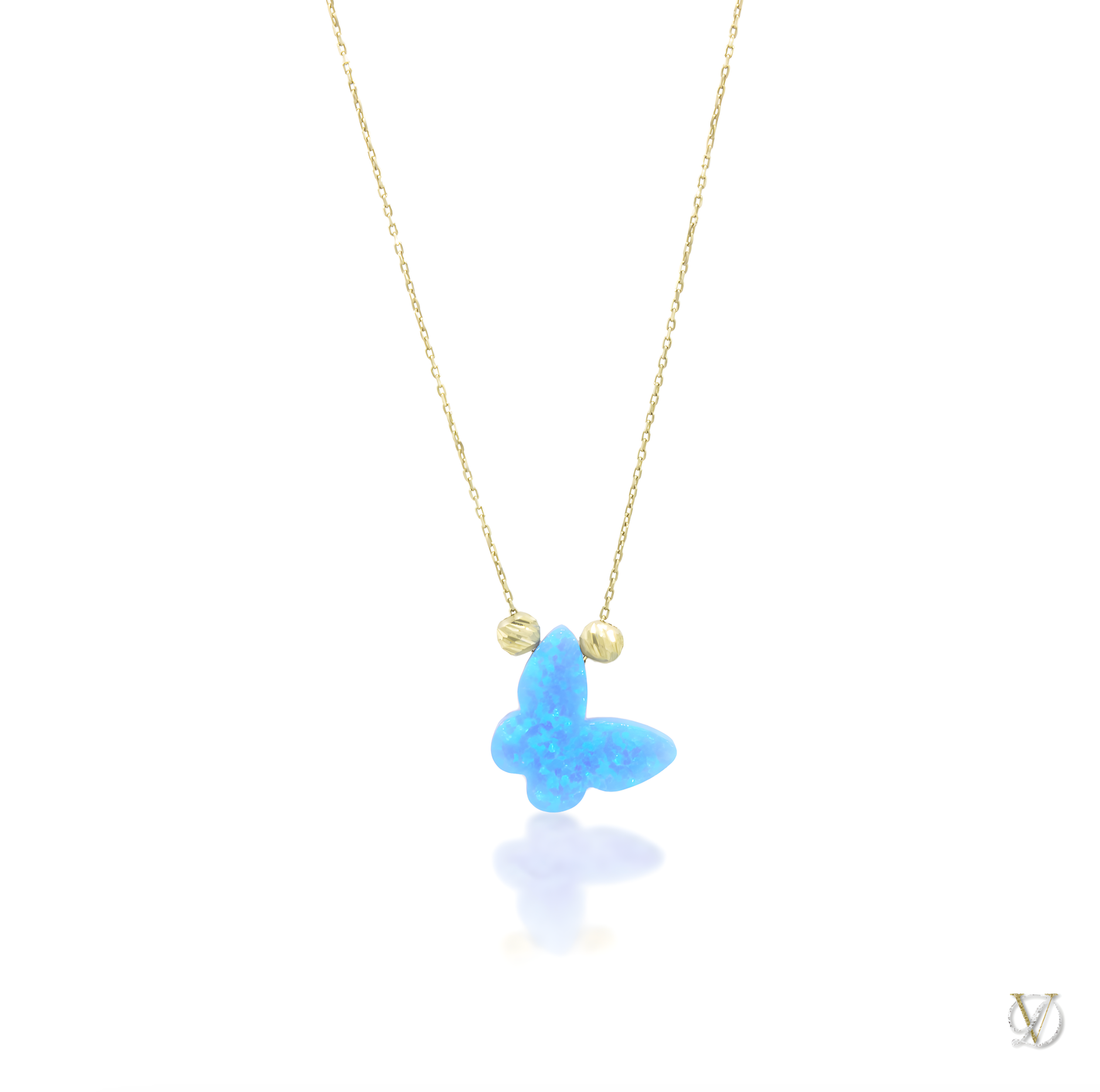 Opal deals butterfly necklace